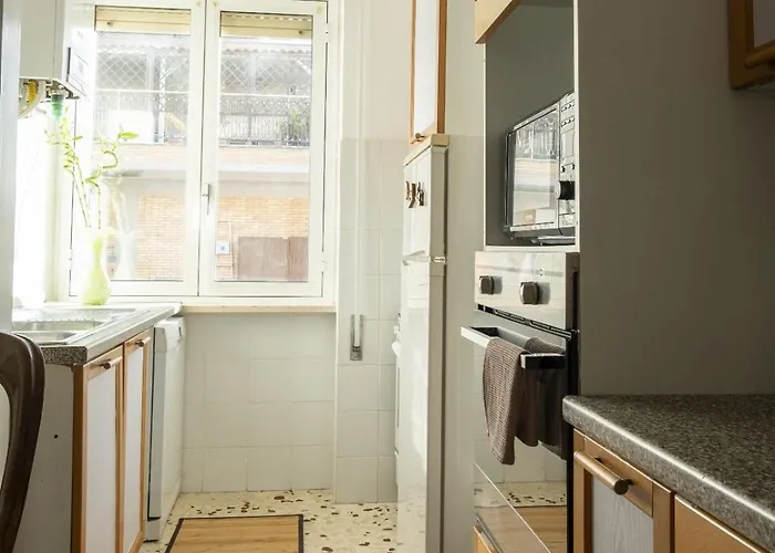 Apartmán The Flat- Private Parking & Direct Bus To Vatican Řím