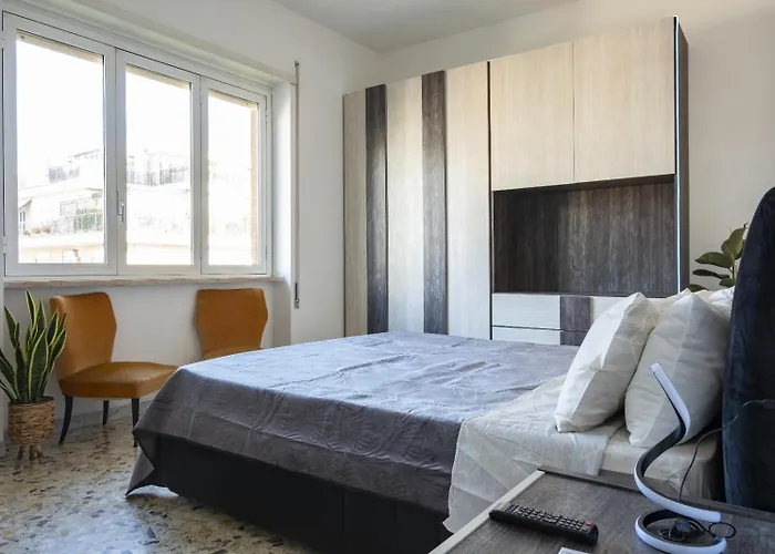 The Flat- Private Parking & Direct Bus To Vatican Apartmán *